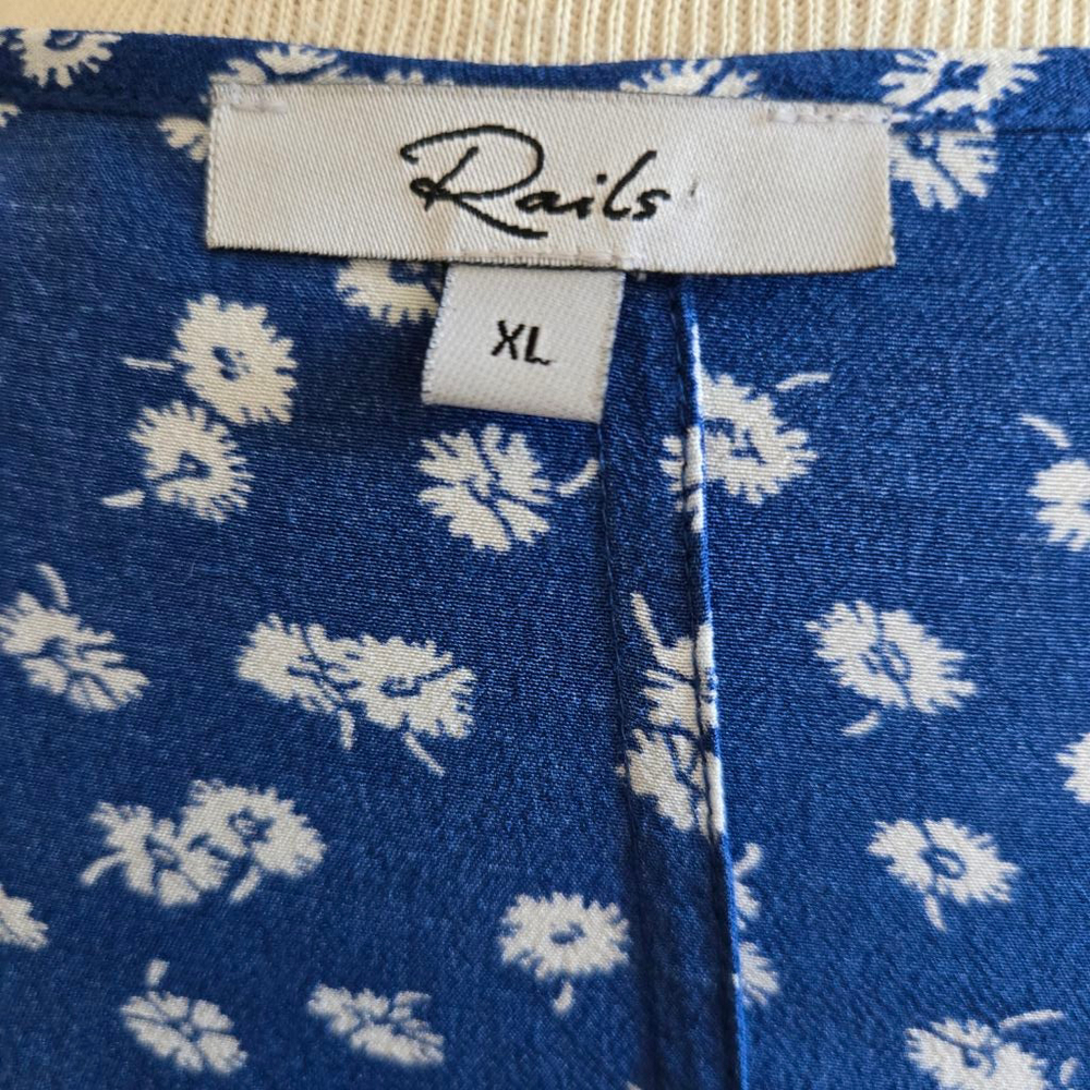 Rails Florence Cobalt Floating Daisies Dress Xl F… - image 7